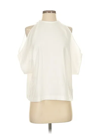 Pre-owned Zara Basic Sleeveless Blouse In White