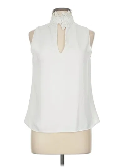 Pre-owned Zara Basic Sleeveless Blouse In White