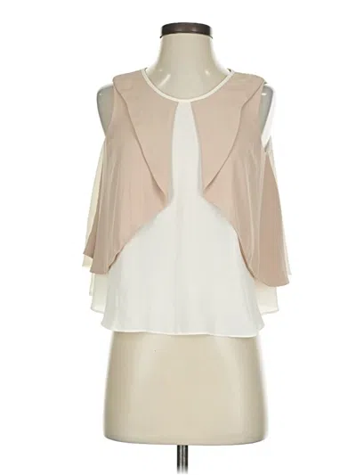 Pre-owned Zara Basic Sleeveless Blouse In White
