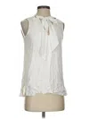 Zara Basic Sleeveless Blouse In White