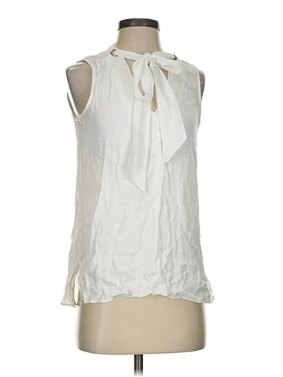 Zara Basic Sleeveless Blouse In White