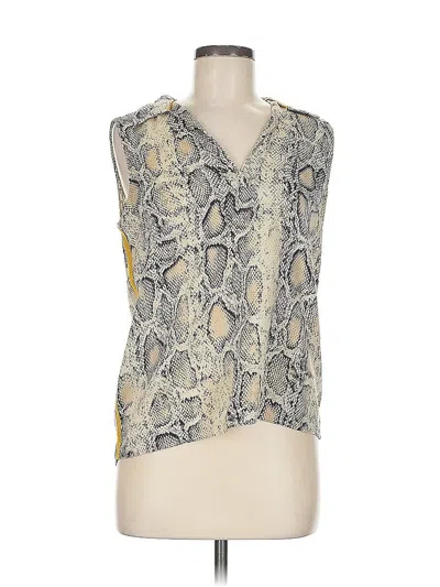 Pre-owned Zara Basic Sleeveless T-shirt In White