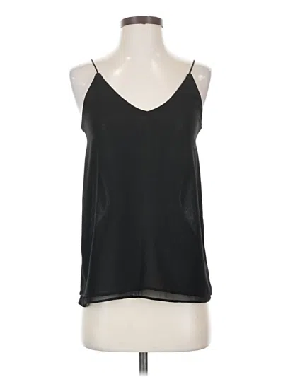 Pre-owned Zara Basic Sleeveless Top Black Halter Neckline Tops