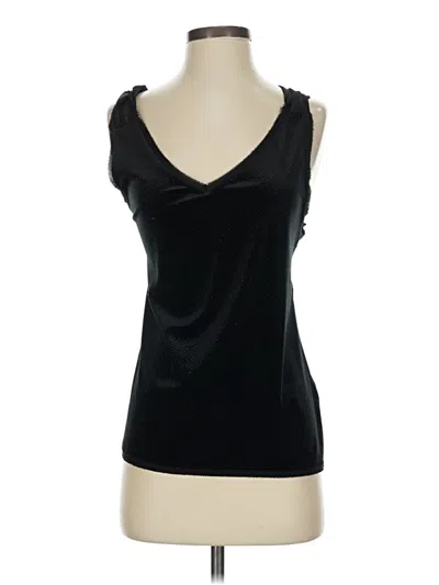 Pre-owned Zara Basic Sleeveless Top Black Sweetheart Neckline Tops