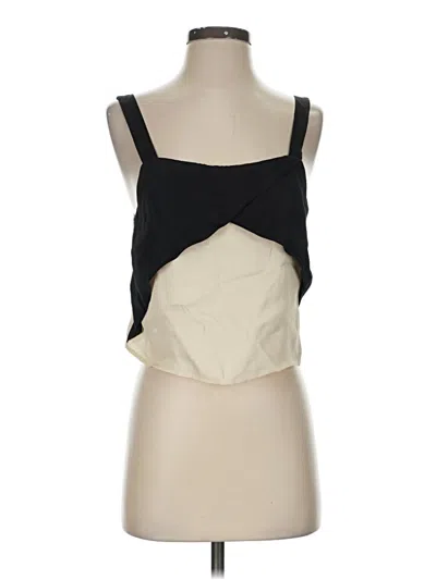 Pre-owned Zara Basic Sleeveless Top Ivory Strapless Neckline Tops In White
