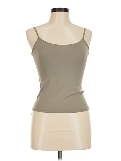 Pre-owned Zara Basic Tank Top Tan Strapless Neckline Tops