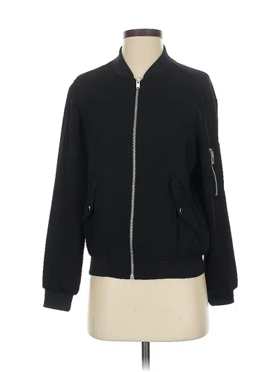 Pre-owned Zara Basic Track Jacket In Black
