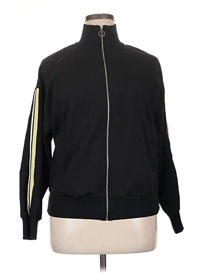 Pre-owned Zara Basic Track Jacket In Black