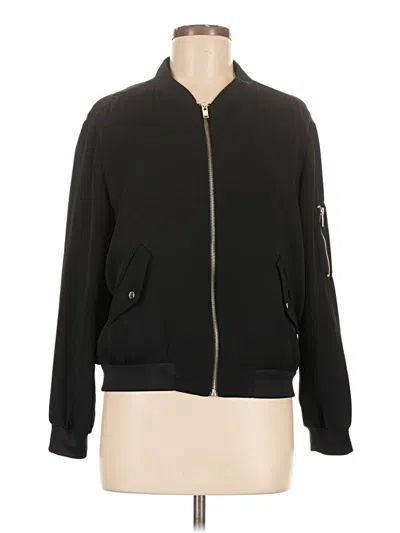 Pre-owned Zara Basic Track Jacket In Black