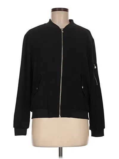 Pre-owned Zara Basic Track Jacket In Black