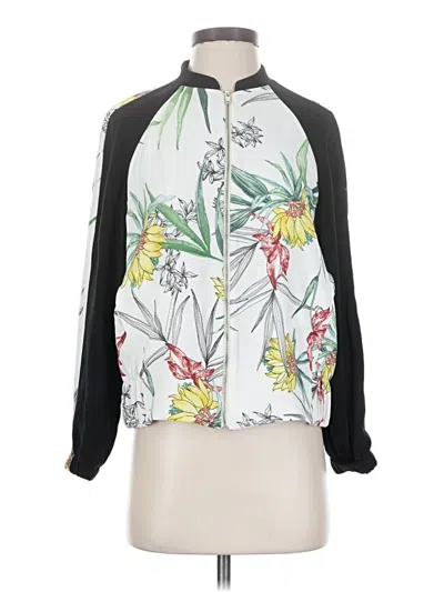 Pre-owned Zara Basic Track Jacket In White
