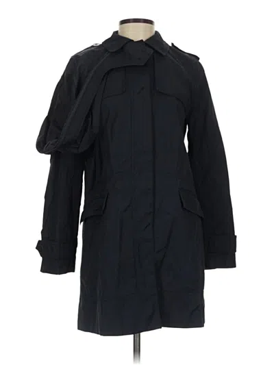 Pre-owned Zara Basic Trenchcoat In Black