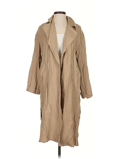 Pre-owned Zara Basic Trenchcoat In Brown