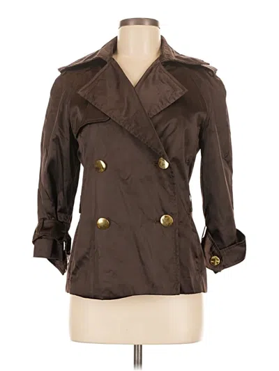 Pre-owned Zara Basic Trenchcoat In Brown