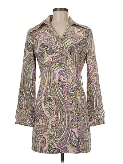 Pre-owned Zara Basic Trenchcoat In Purple