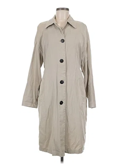 Pre-owned Zara Basic Trenchcoat In Tan