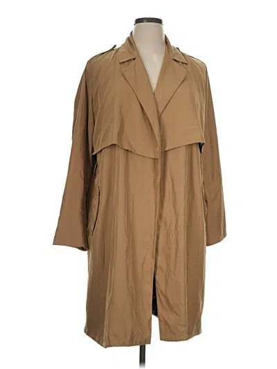 Pre-owned Zara Basic Trenchcoat In Tan