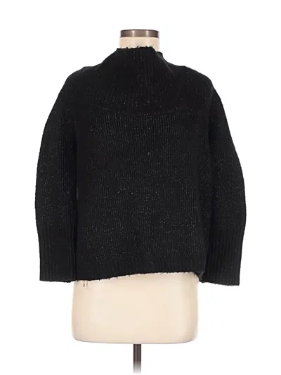 Pre-owned Zara Basic Turtleneck Sweater In Black