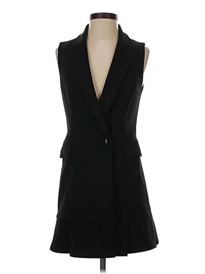 Pre-owned Zara Basic Tuxedo Vest In Black