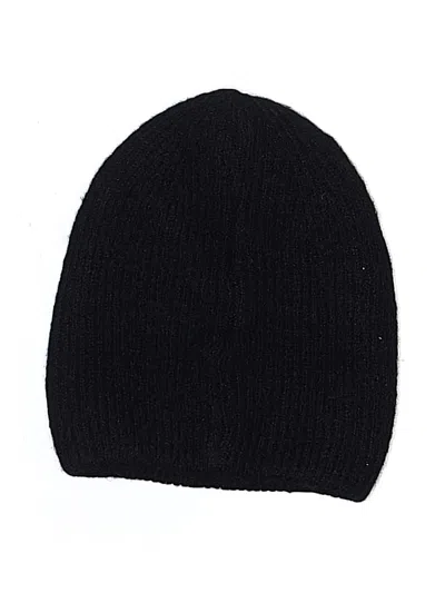 Pre-owned Zara Beanie Hat In Black