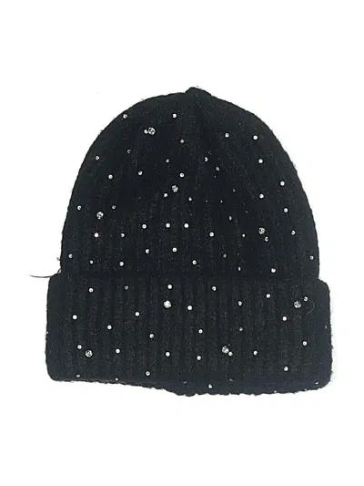 Pre-owned Zara Beanie Hat In Black