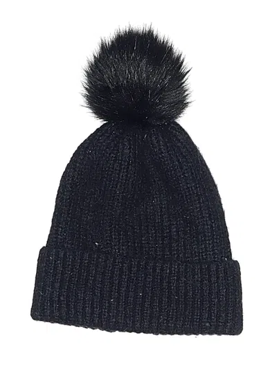 Pre-owned Zara Beanie Hat In Black