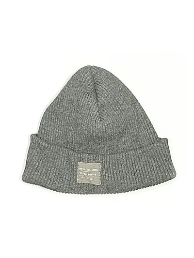 Pre-owned Zara Beanie Hat In Gray