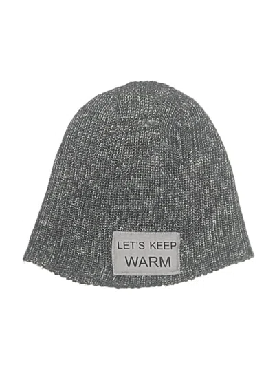 Pre-owned Zara Beanie Hat In Gray