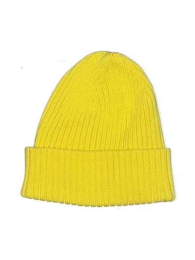 Pre-owned Zara Beanie Hat In Yellow