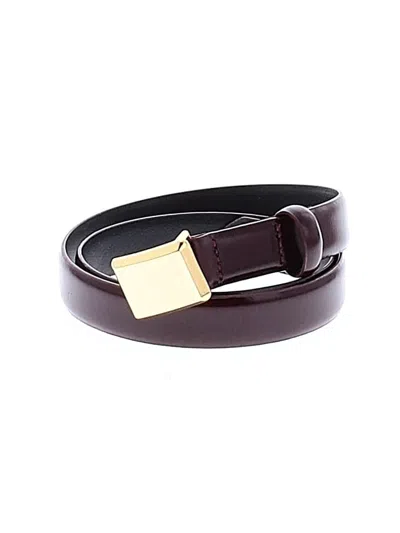 Pre-owned Zara Belt In Burgundy