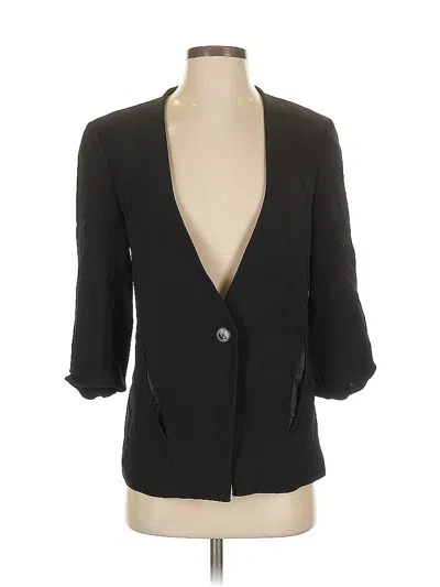 Pre-owned Zara Blazer Jacket In Black