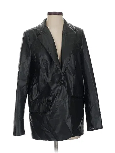 Pre-owned Zara Blazer Jacket In Black