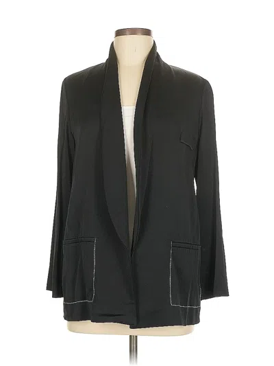 Pre-owned Zara Blazer Jacket In Black