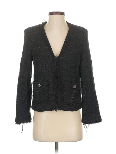 Pre-owned Zara Blazer Jacket In Black