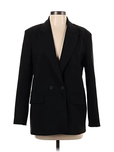 Pre-owned Zara Blazer Jacket In Black