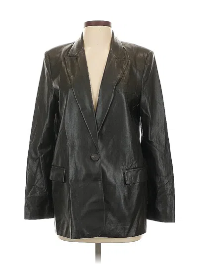 Pre-owned Zara Blazer Jacket In Black