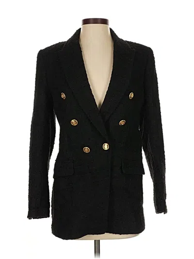 Pre-owned Zara Blazer Jacket In Black