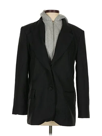Pre-owned Zara Blazer Jacket In Black