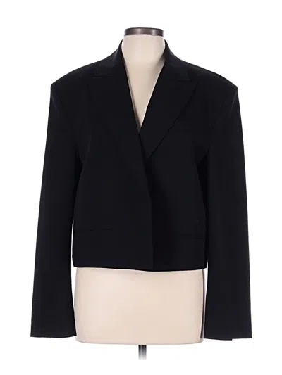 Pre-owned Zara Blazer Jacket In Black