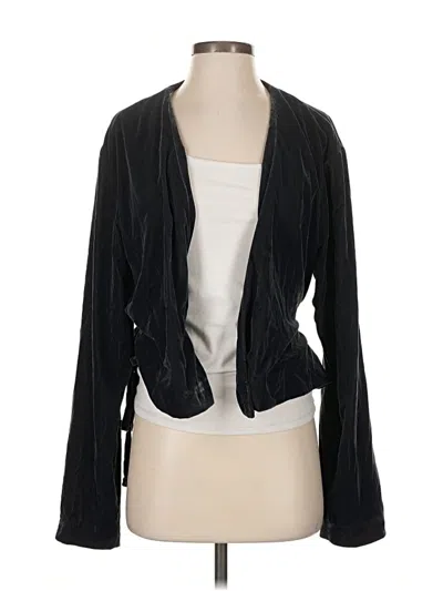Pre-owned Zara Blazer Jacket In Black