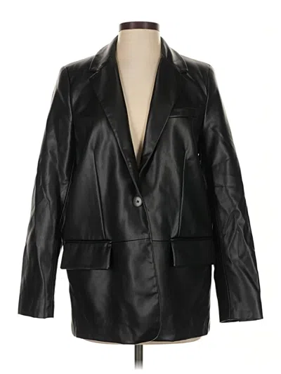 Pre-owned Zara Blazer Jacket In Black