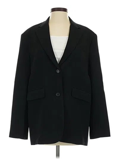 Pre-owned Zara Blazer Jacket In Black