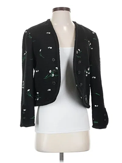 Pre-owned Zara Blazer Jacket In Black