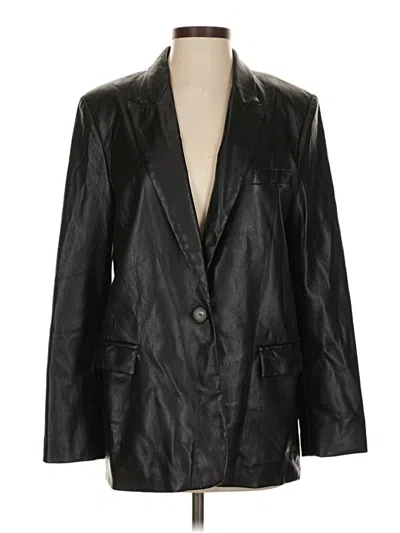 Pre-owned Zara Blazer Jacket In Black