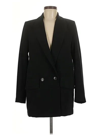 Pre-owned Zara Blazer Jacket In Black