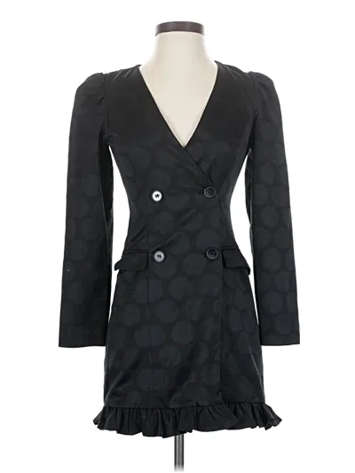 Pre-owned Zara Blazer Jacket In Black