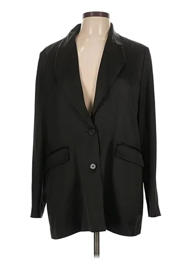Pre-owned Zara Blazer Jacket In Black