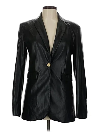 Pre-owned Zara Blazer Jacket In Black
