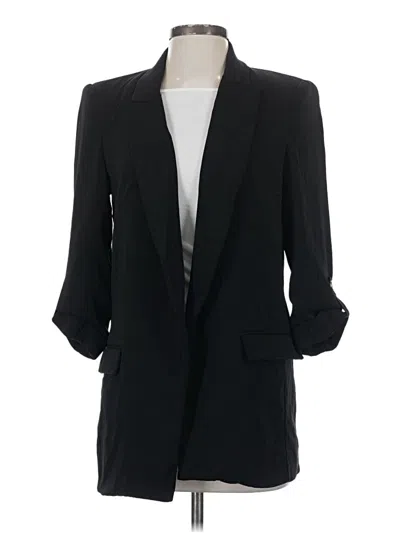 Pre-owned Zara Blazer Jacket In Black