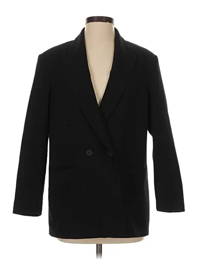 Pre-owned Zara Blazer Jacket In Black